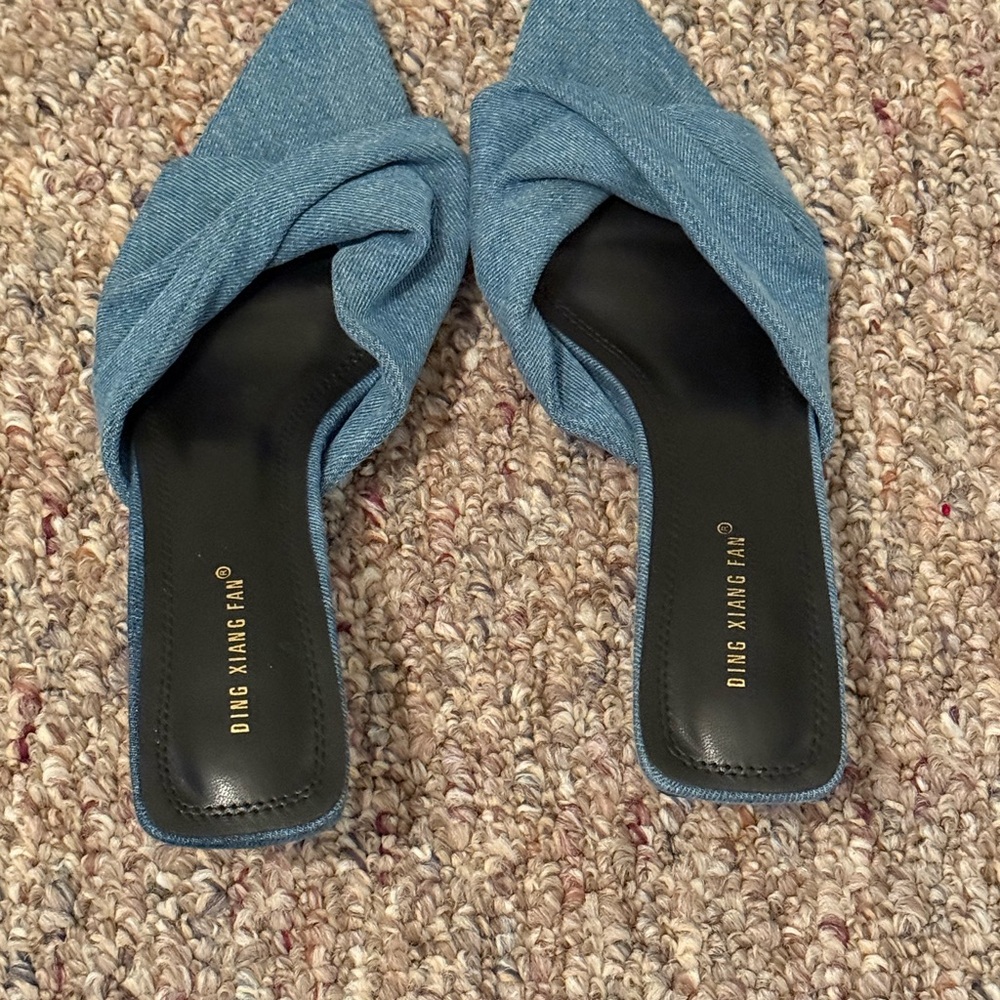 Blue Women's Mules